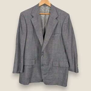 Oakloom Clothes Muse's Atlanta Sport Coat Men 44R Gray Wool 2 Button Blazer